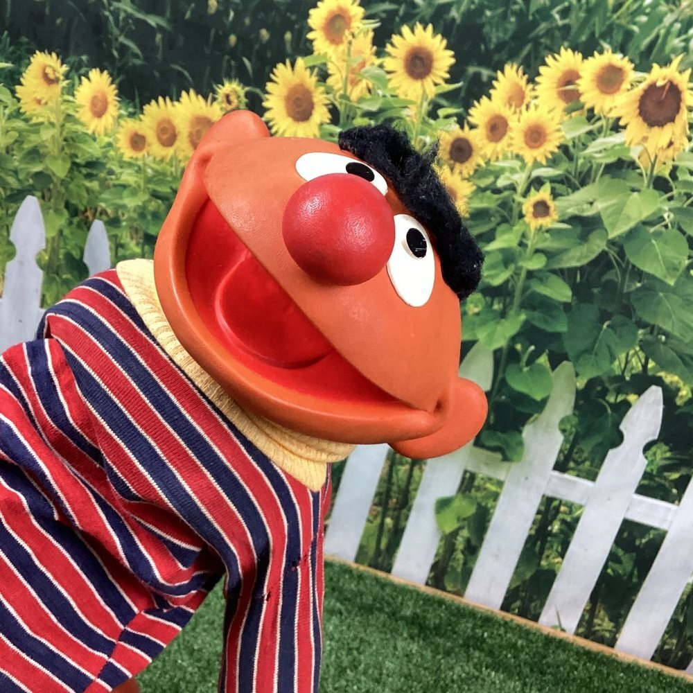 Vintage Sesame Street Ernie Hand Puppet 70s